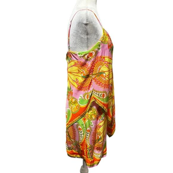 FARM Rio Tropical Print Scarf Drape Slip Dress/Tunic/Swim Coverup Size XS - Picture 3 of 7